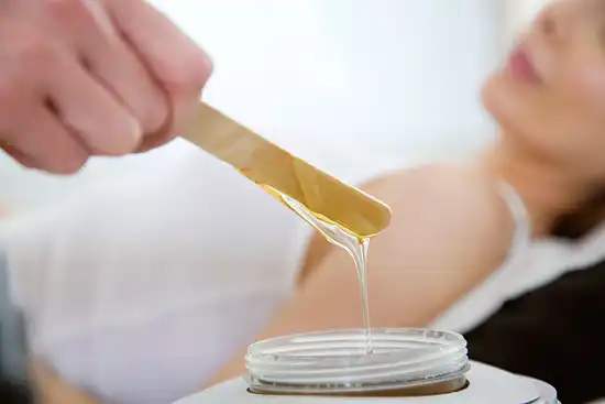 photo of wax hair removal