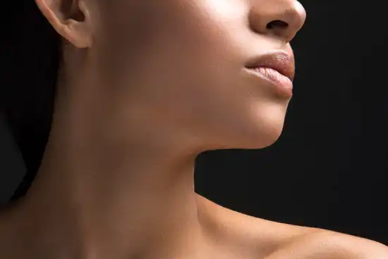 photo of woman with beautiful skin close up