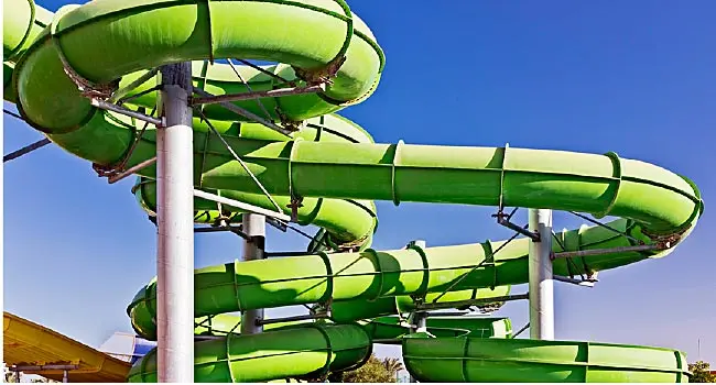 green water park pipe