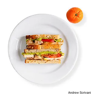 Avocado, Tomato & Chicken Sandwich