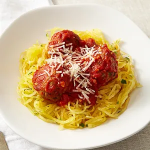 Spaghetti Squash & Meatballs