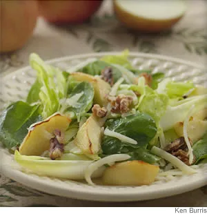 Roasted Apple & Cheddar Salad
