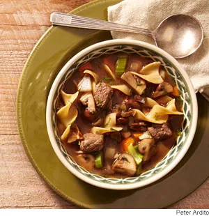 Mushroom-Beef Noodle Soup