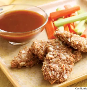 Almond-Crusted Pork with Honey-Mustard Dipping Sauce