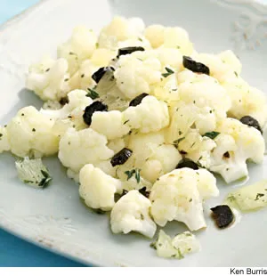 Cauliflower With Lemon & Olives