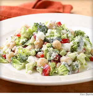 Broccoli Salad With Creamy Feta Dressing