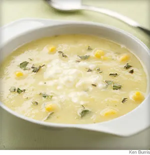 Golden Summer Squash and Corn Soup