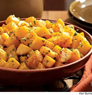 Oven-Roasted Squash With Garlic & Parsley