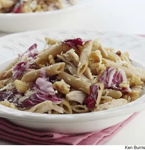 Penne With Roasted Chicken & Radicchio