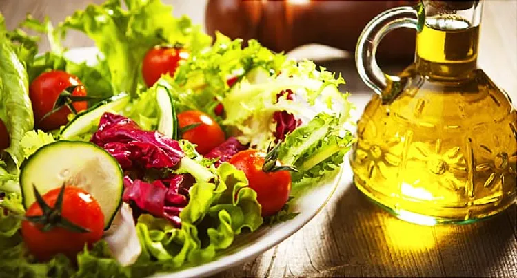 salad and olive oil