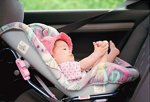 what age can you put baby in stroller without car seat