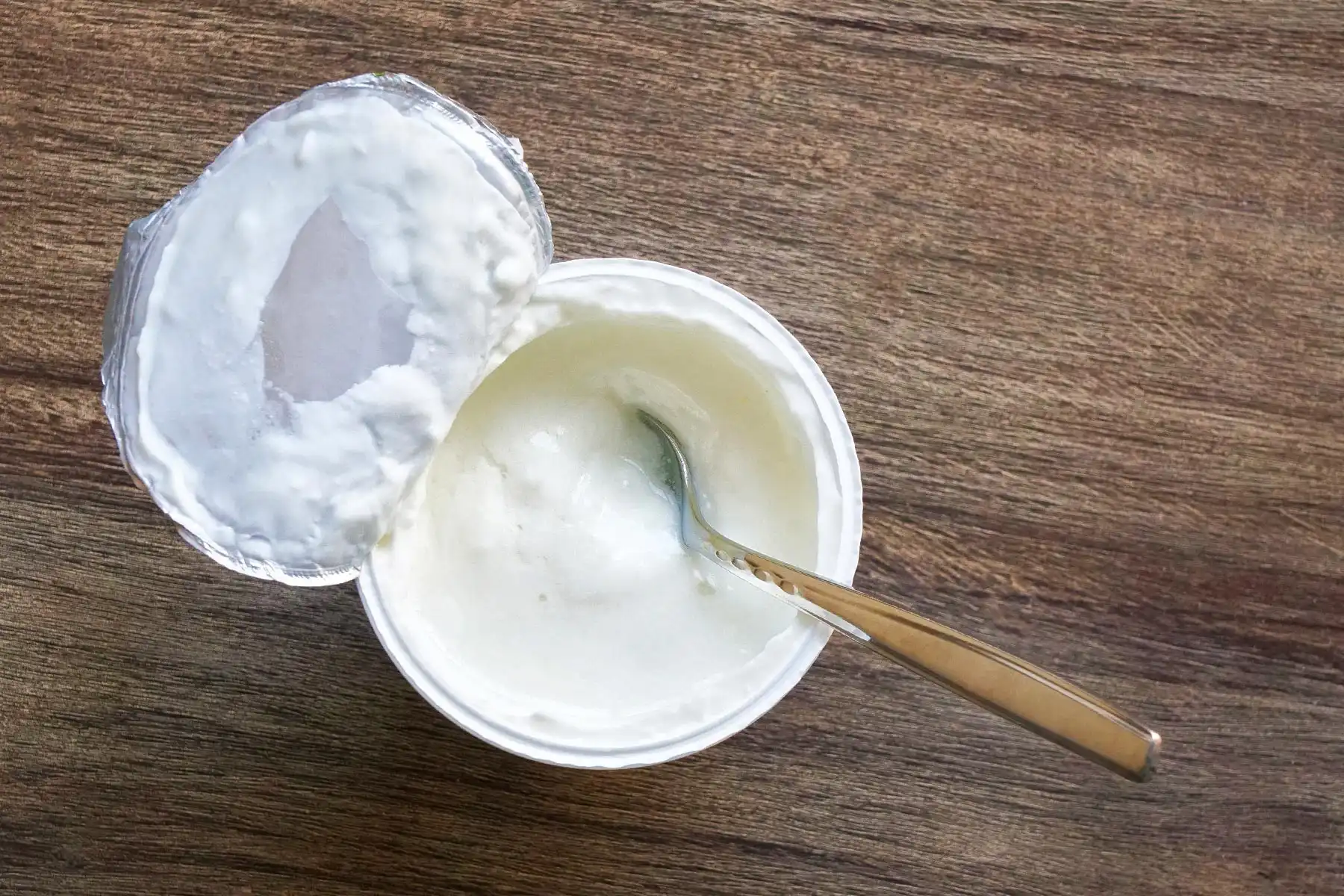 photo of store-bought cup of yogurt