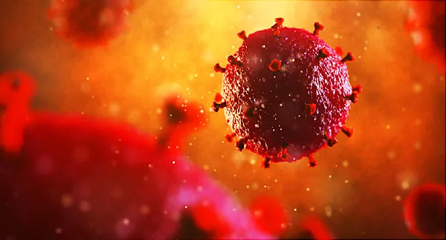 illustration of hiv virus