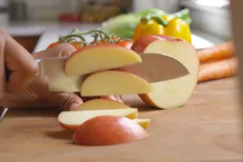 photo of slicing apples