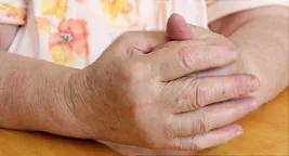 elderly woman's hands