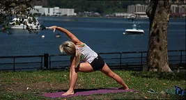 girl doing yoga pose