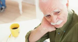 depressed elderly man