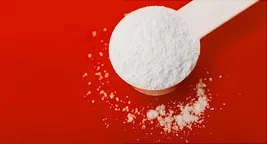 white supplement powder