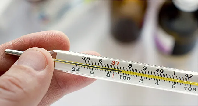 checking thermometer