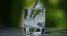 pouring glass of water