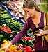 woman shopping fresh produce