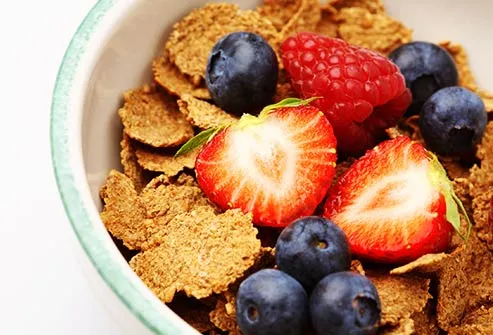 cereal with berries