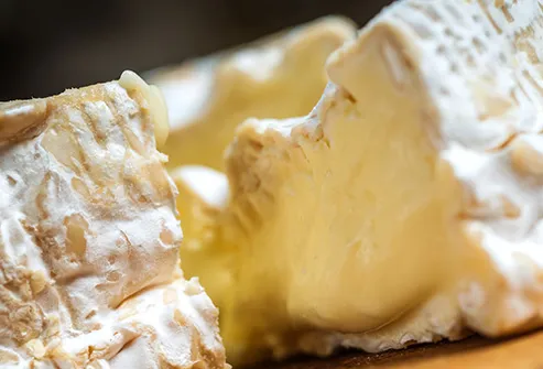 camembert cheese close up