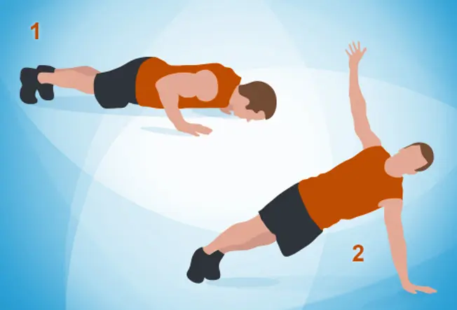 Push-Up and Rotation