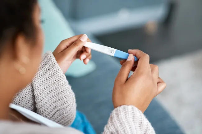 photo of pregnancy test