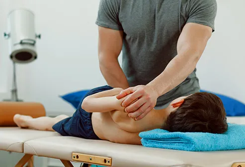 child with chiropractor