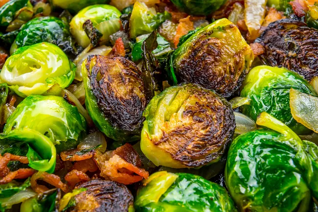 photo of roasted brussels sprouts