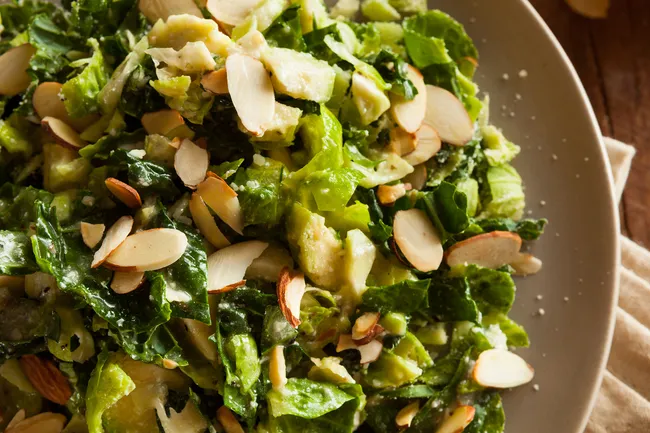photo of shaved brussels sprouts salad