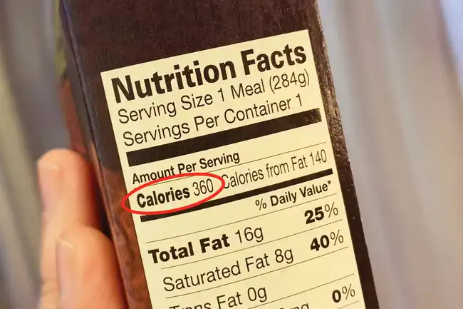 food package label
