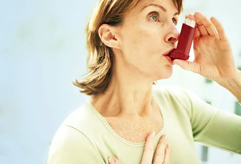 Woman With Inhaler