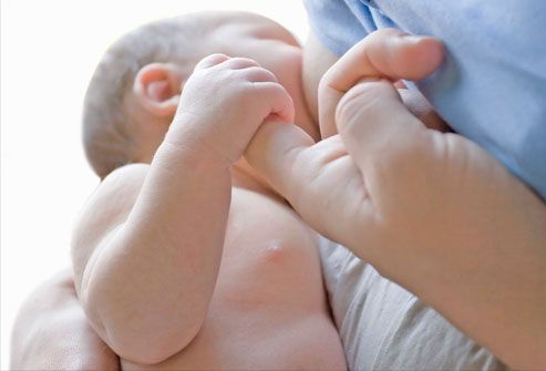 Baby Holding Mothers Finger