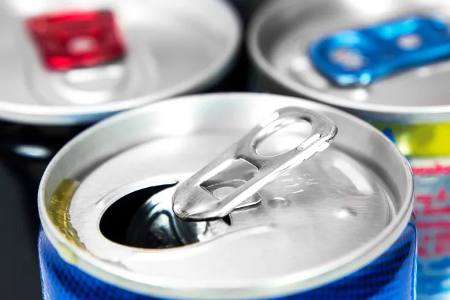 photo of cans of energy drinks