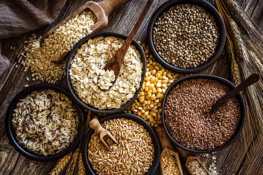 photo of variety of whole grains