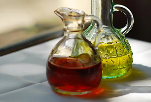 olive oil and vinegar bottles