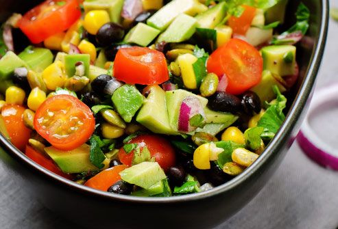 black bean and avocado salad