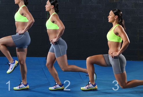 Sequence of a Backward Lunge