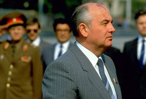 Soviet Leader Mikhail Gorbachev circa 1987