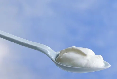 spoonful of yogurt