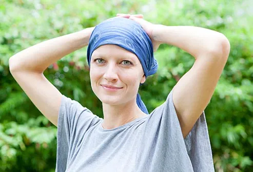smiling cancer patient