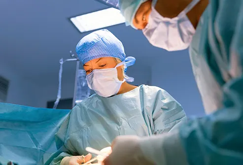surgeon in operating room