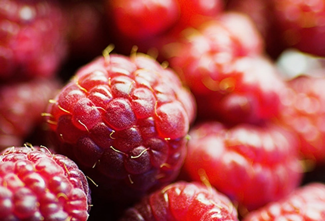 Less Sugar: Raspberries