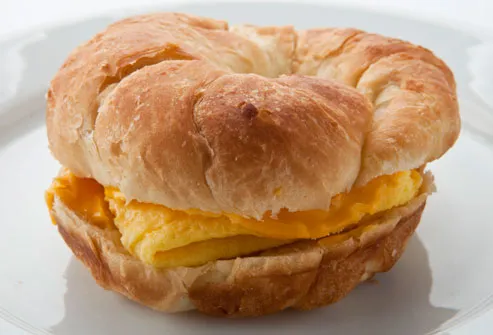 Burger Kings Egg And Cheese Crossanwich 