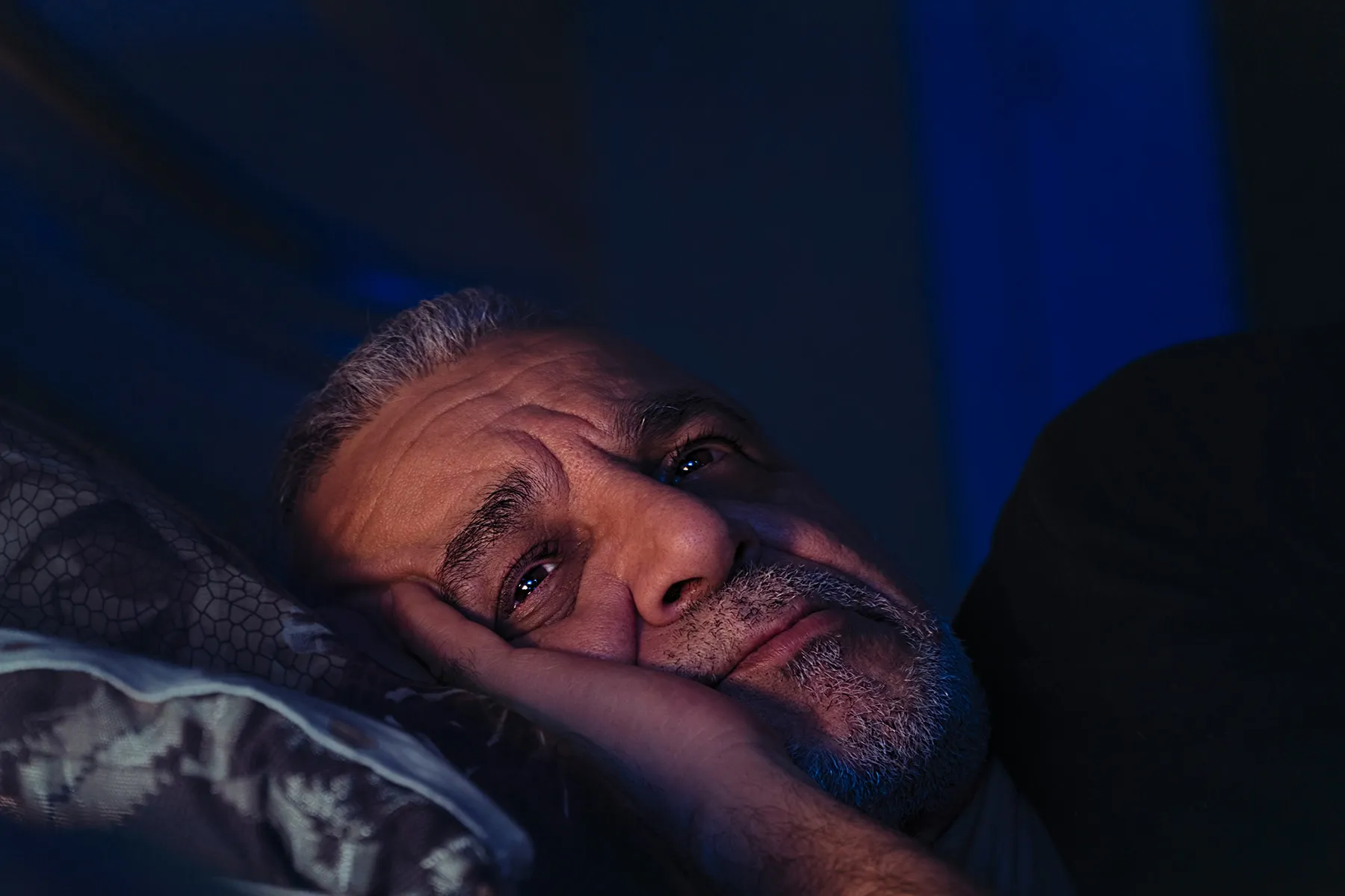 photo of man with insomnia