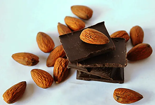 Dark Chocolate and Almonds