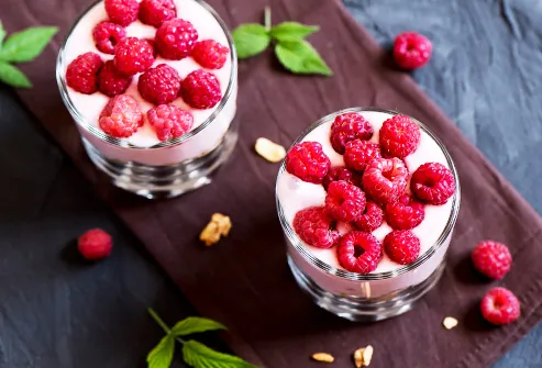 Yogurt and Raspberries