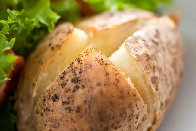 photo of baked potato